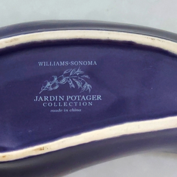 WILLIAM SONOMA Jardin Potager Collection Eggplant Dip Dish - Picture 2 of 5